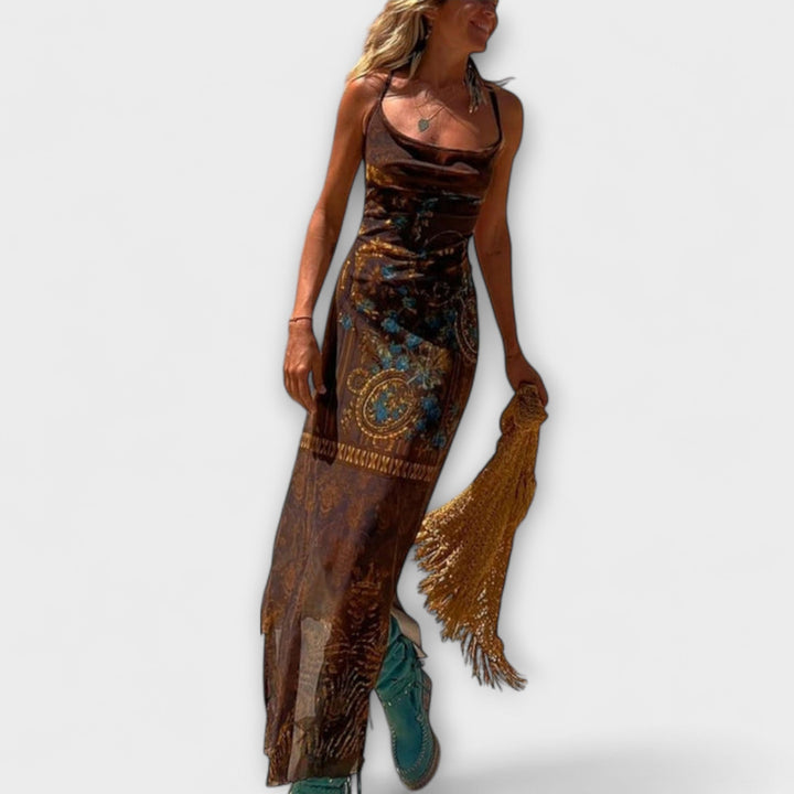 Plačilo - Jedinstvena Midi Haljina s Ovratnikom