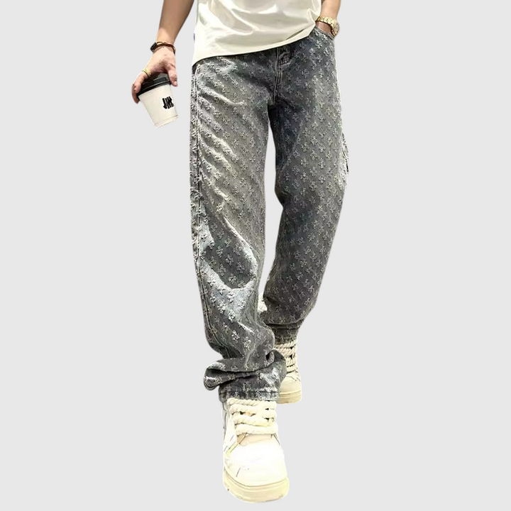 Džins hlače Jacquard