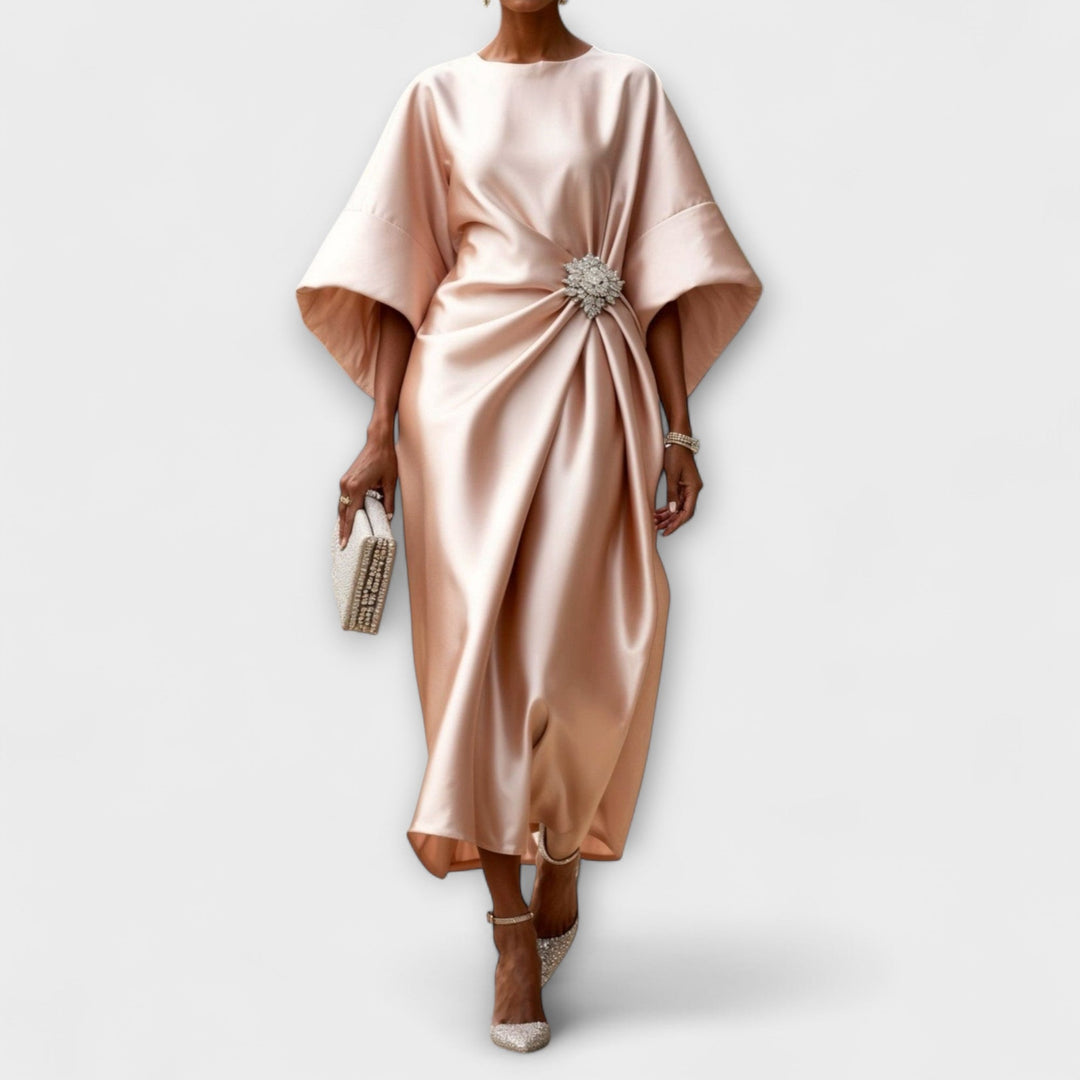 Luksuzne satenaste maxi haljine s leskom