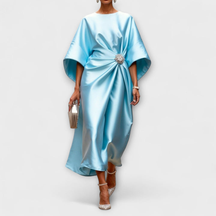 Luksuzne satenaste maxi haljine s leskom