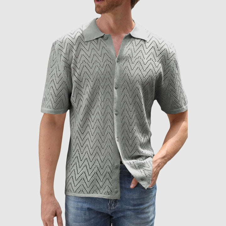 Libuše – Pletena košila s cik-cak uzorkom