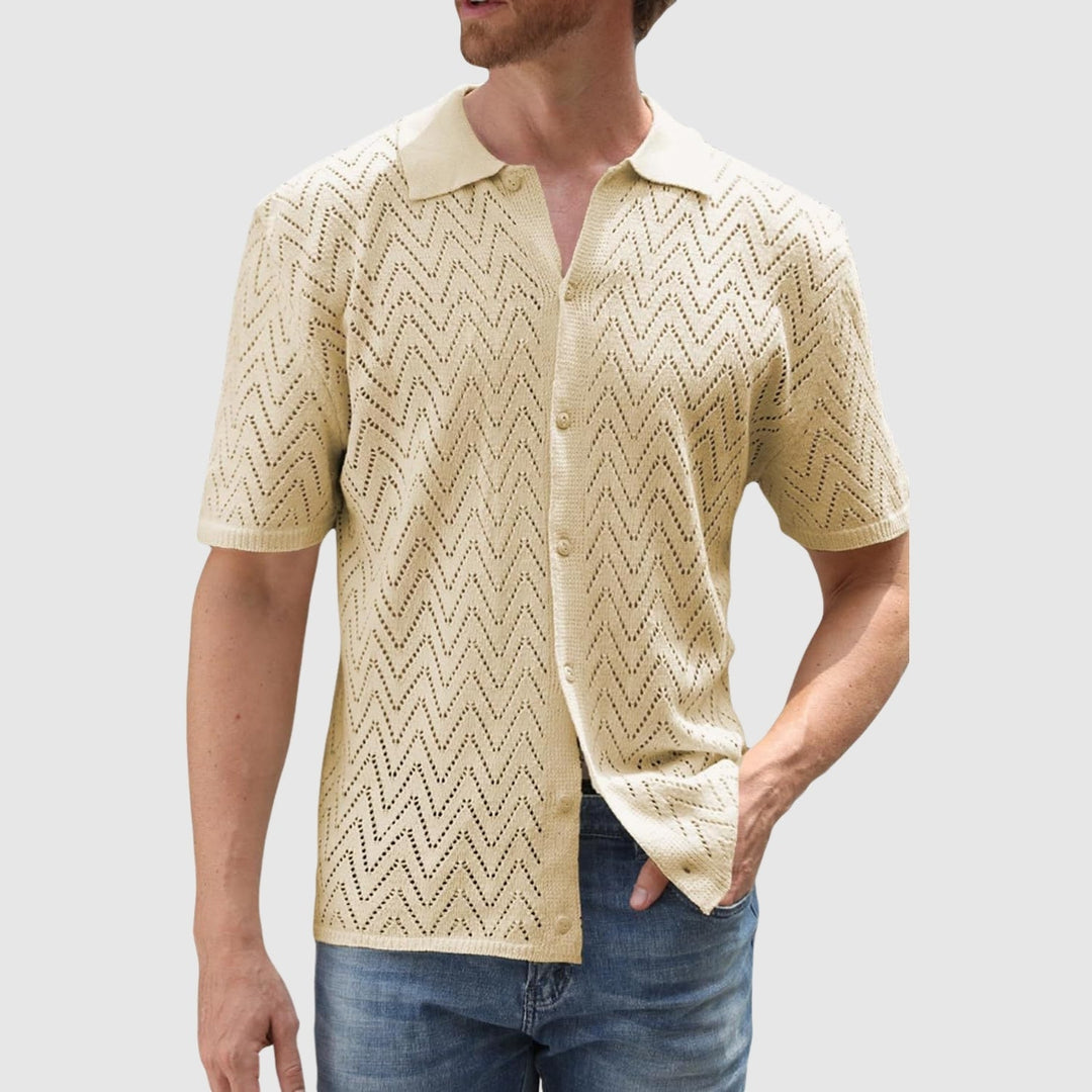 Libuše – Pletena košila s cik-cak uzorkom