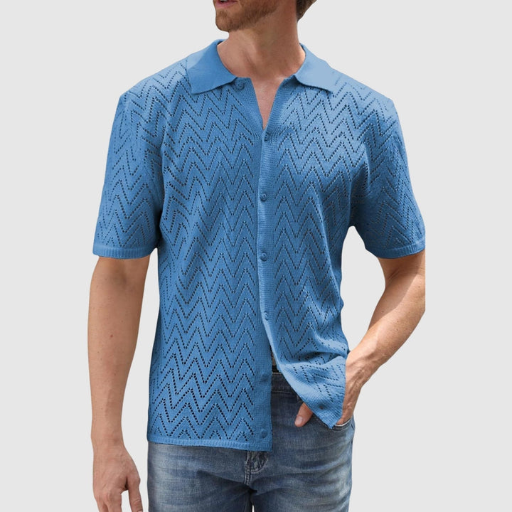 Libuše – Pletena košila s cik-cak uzorkom