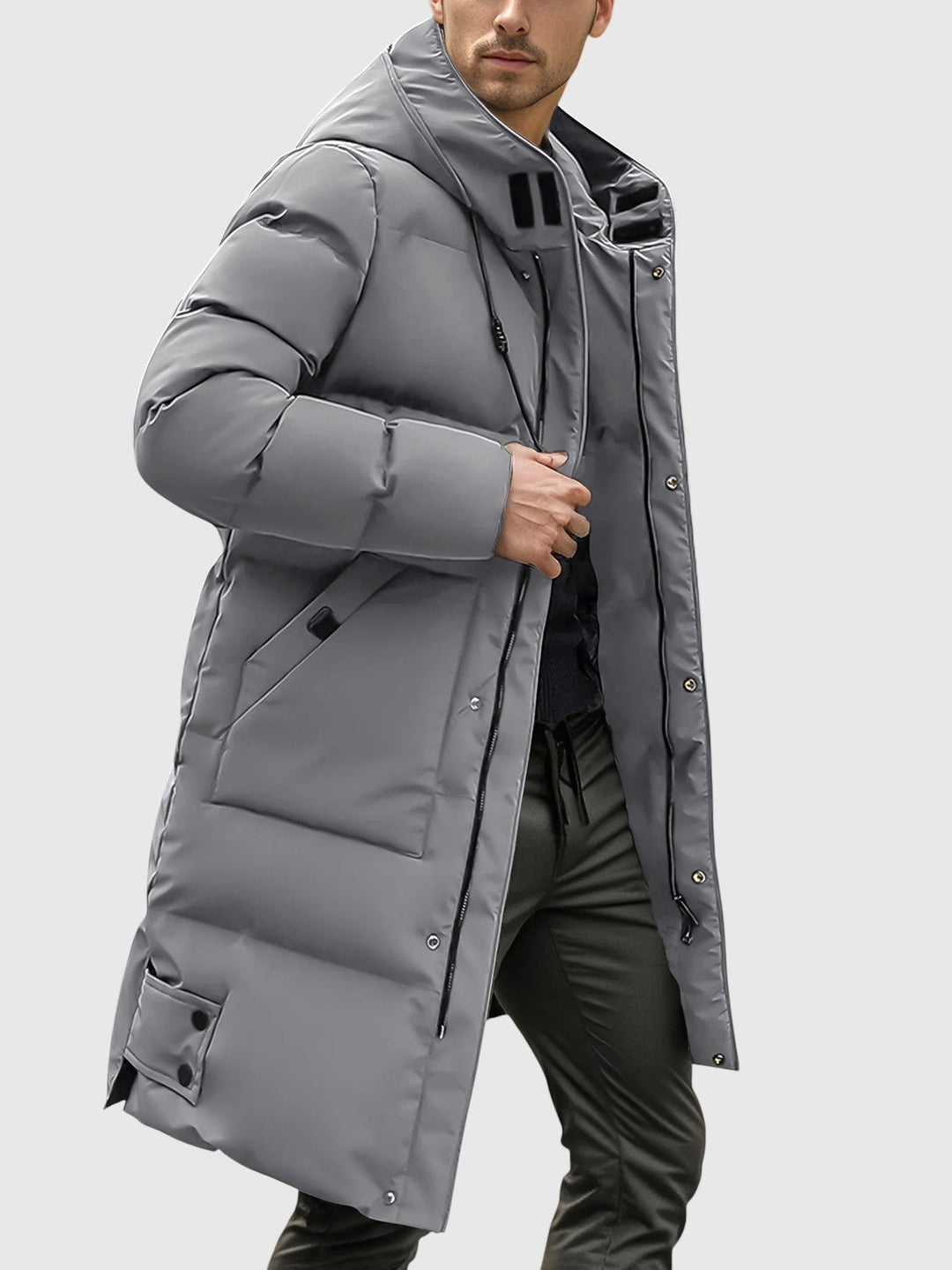 Jan – Podložena duga jakna s kapuljačom