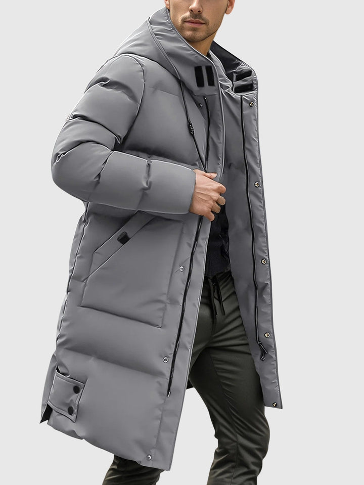 Jan – Podložena duga jakna s kapuljačom