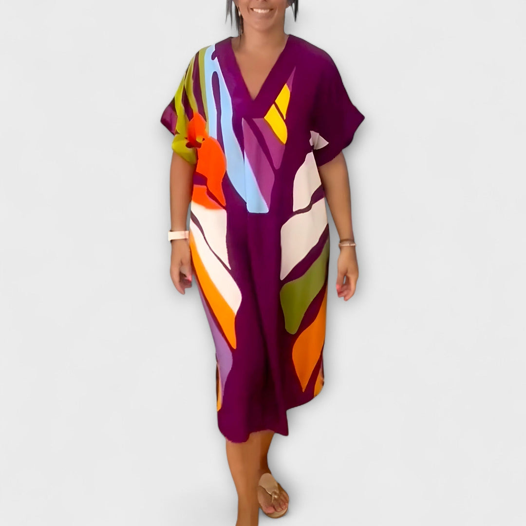 Roos - Ležerne haljine s printom lišća