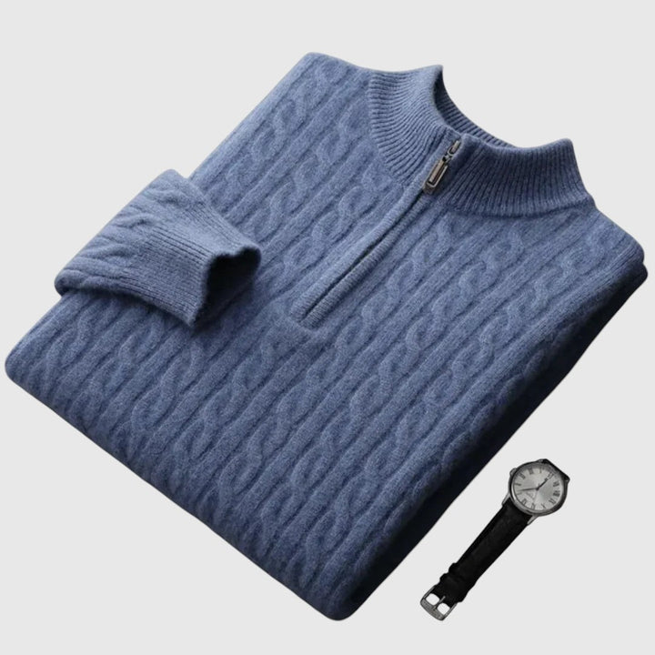 Libuše - Pletena polokošulja od kašmira Deneb