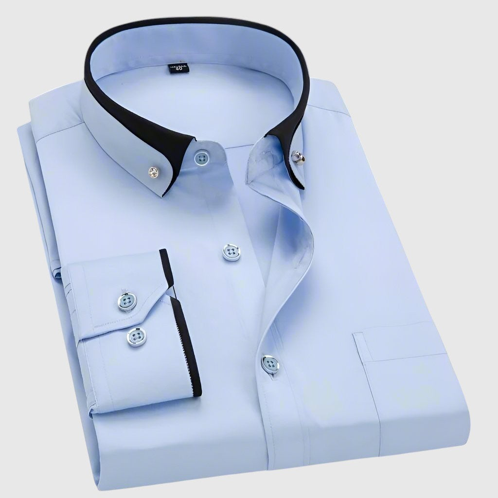 Jan – Košulja s kontrastnim ovratnikom