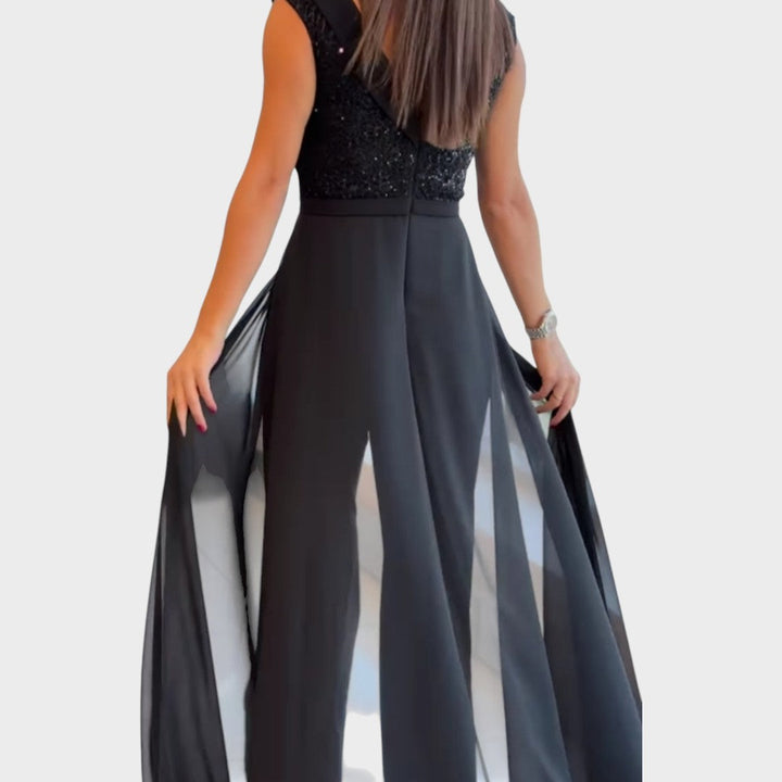 Lina - Stilski Večernji Kombinezon