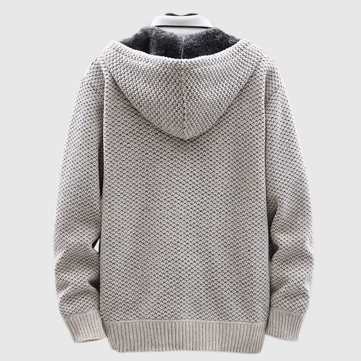 Mojmír – Pleteni plašt s kapuljačom