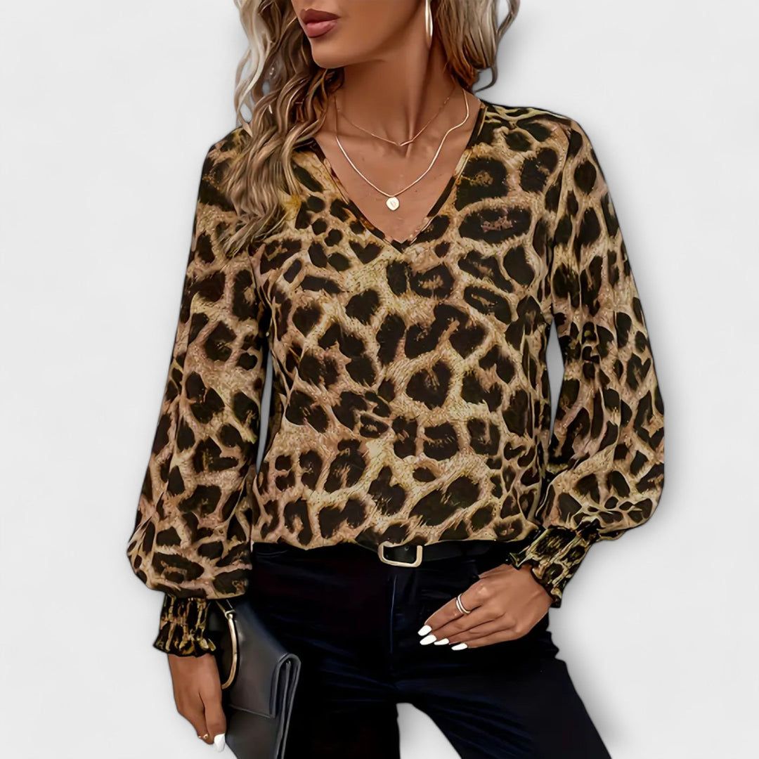 Stylish bluza s leopard printom