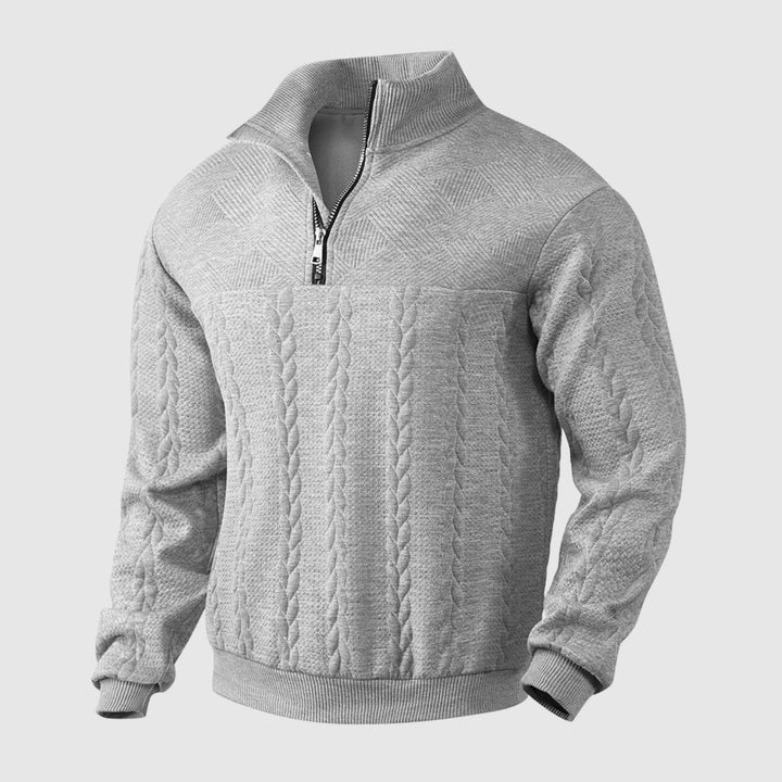 Libuše – Premijski pulover s četvrtinskim zatvaračem