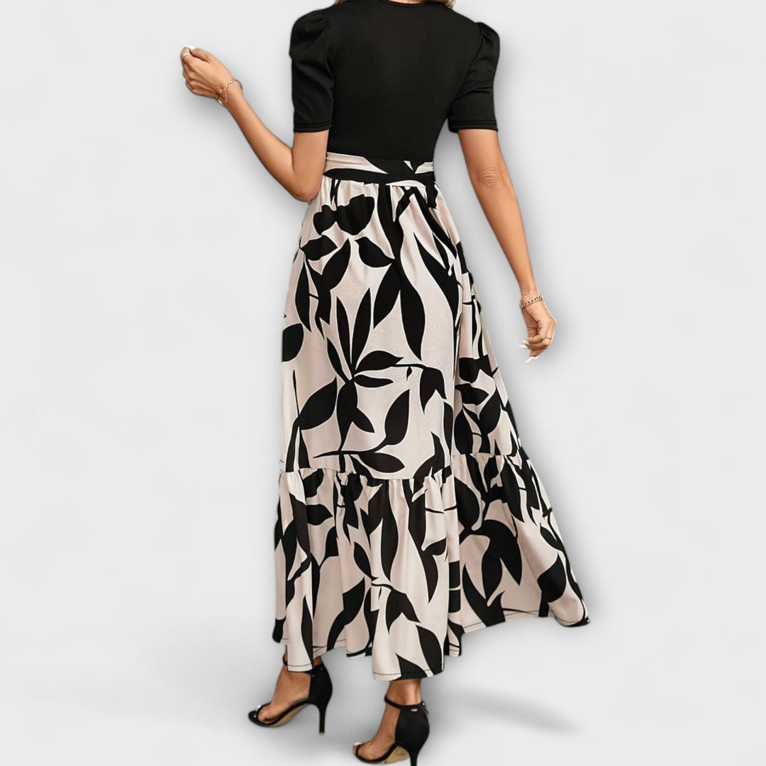 Luna - Ljetne haljine s cvjetnim uzorkom i okruglim izrezom