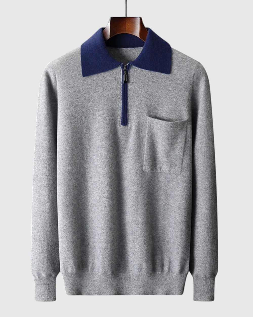 Libuše - Polo Castelle s patentnim zatvaračem od kašmira