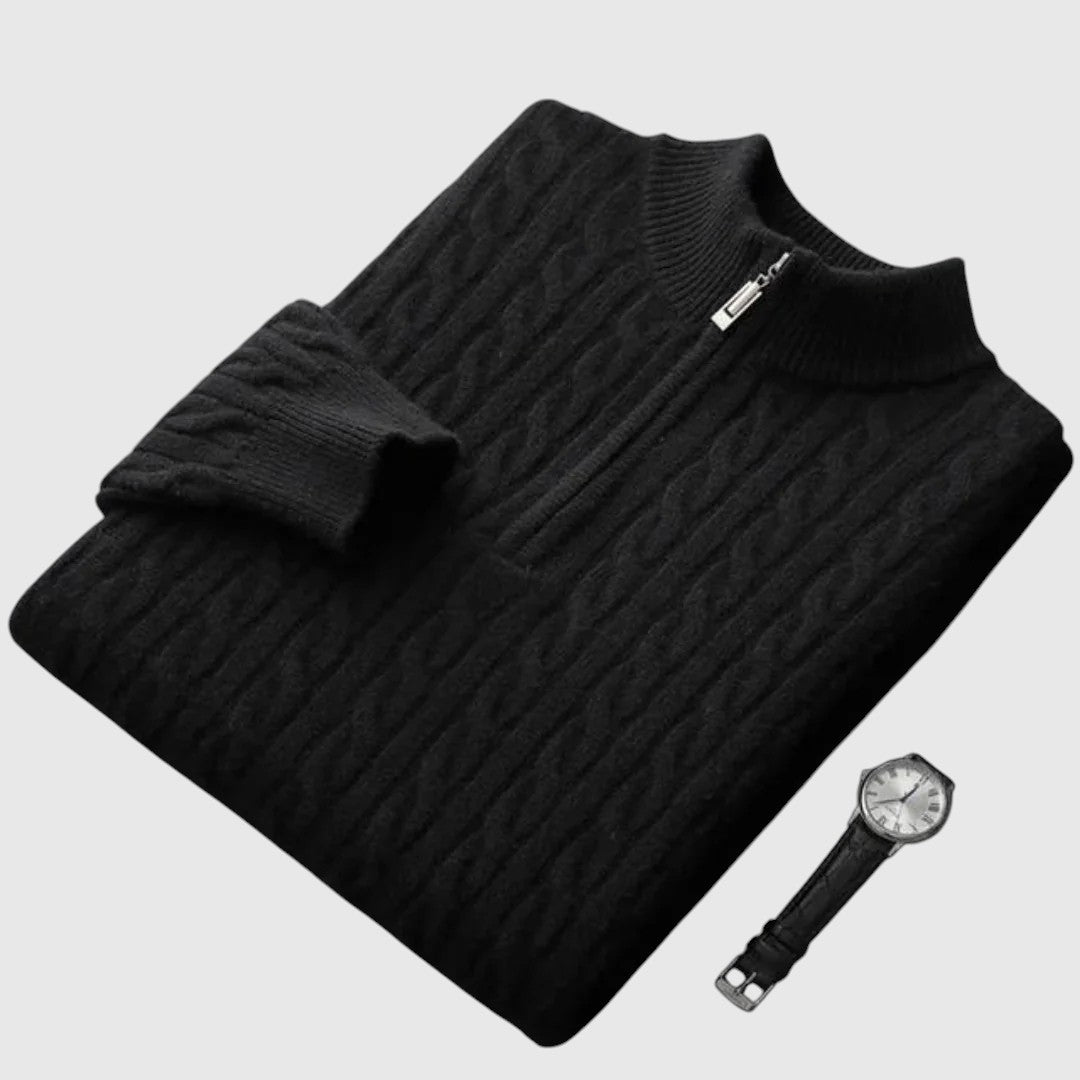 Libuše - Pletena polokošulja od kašmira Deneb