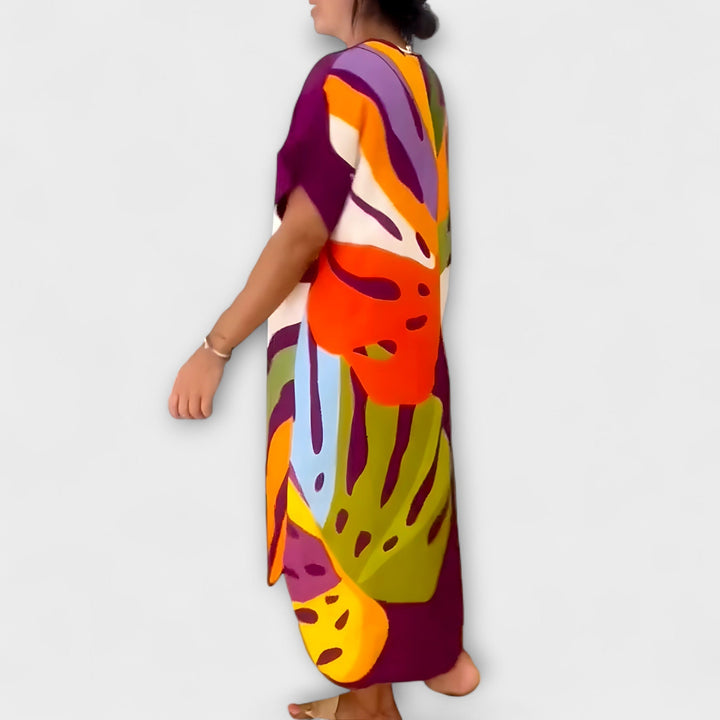 Roos - Ležerne haljine s printom lišća