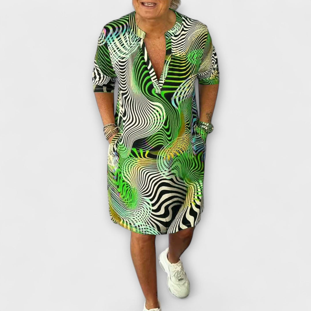 Liora - Boje haljina s V-izrezom