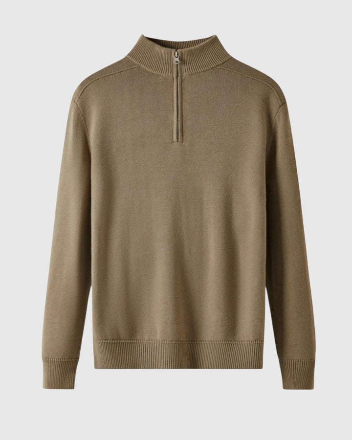 Libuše - Pulover s patentnim zatvaračem od merino vune Capri