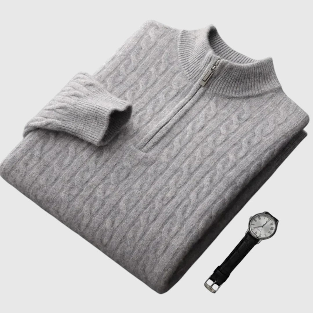 Libuše - Pletena polokošulja od kašmira Deneb