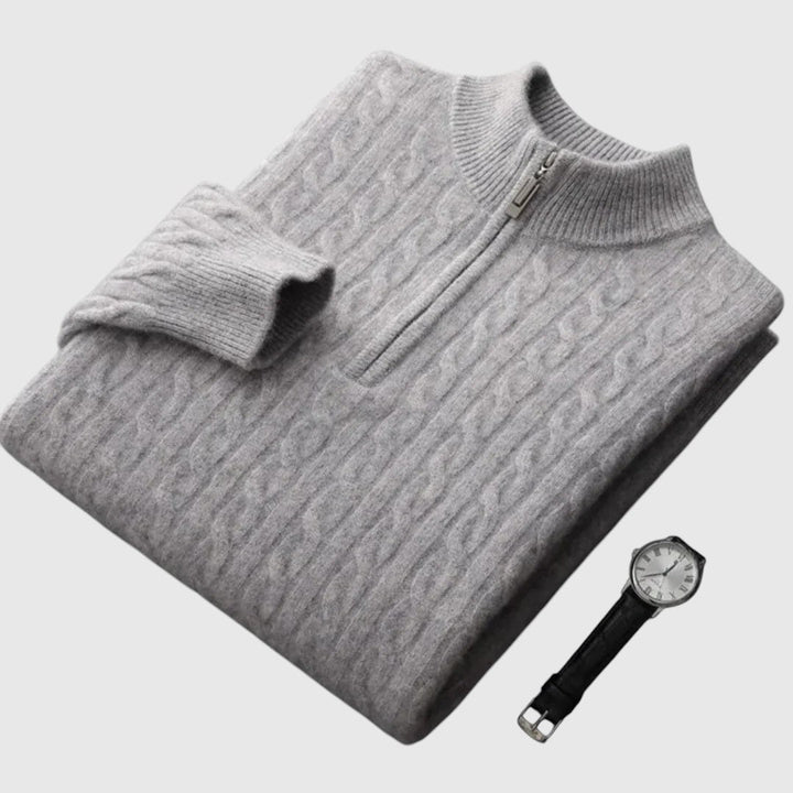 Libuše - Pletena polokošulja od kašmira Deneb