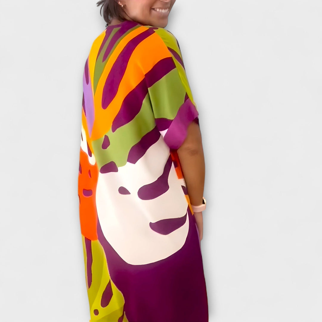 Roos - Ležerne haljine s printom lišća