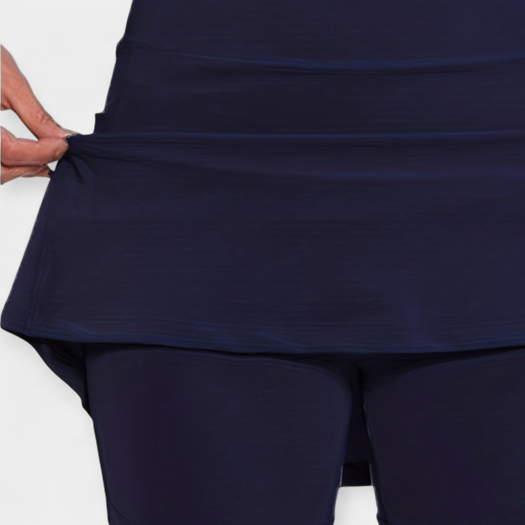 Kratke hlače s visokim strukom i suknjom