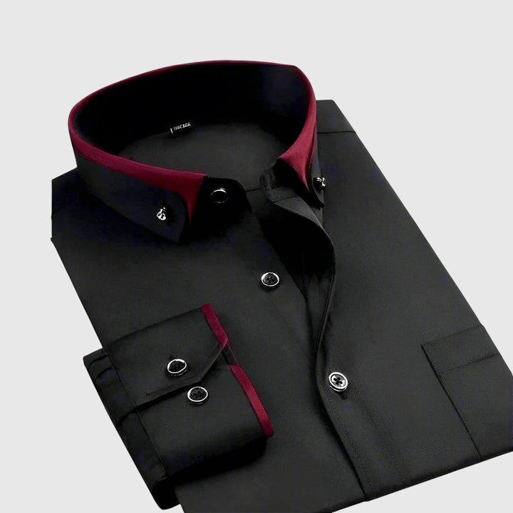 Jan – Košulja s kontrastnim ovratnikom