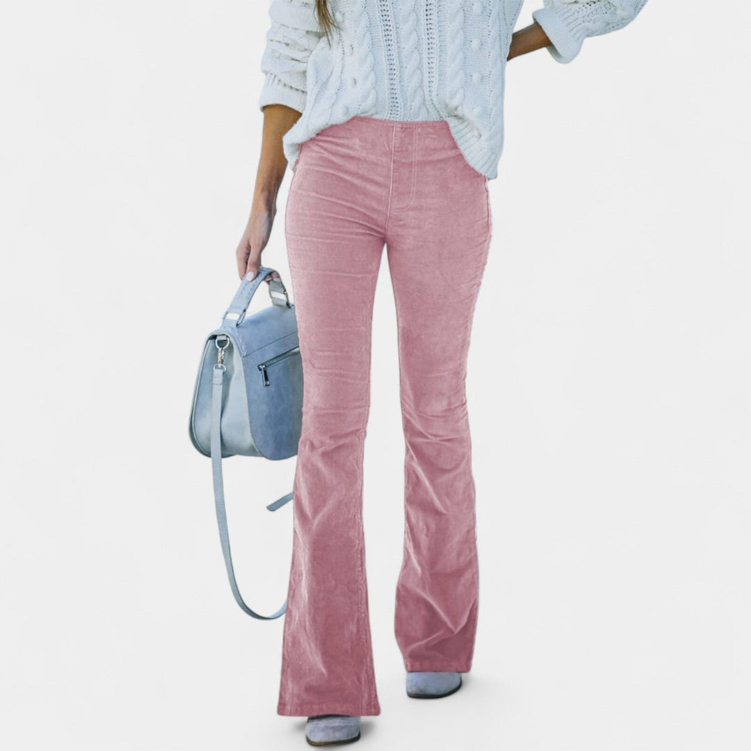 Renata – Baršunaste hlače s širokim nogavicama