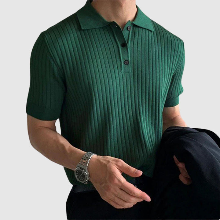 Libuše – Rebrasti polo s gumbnom zankom