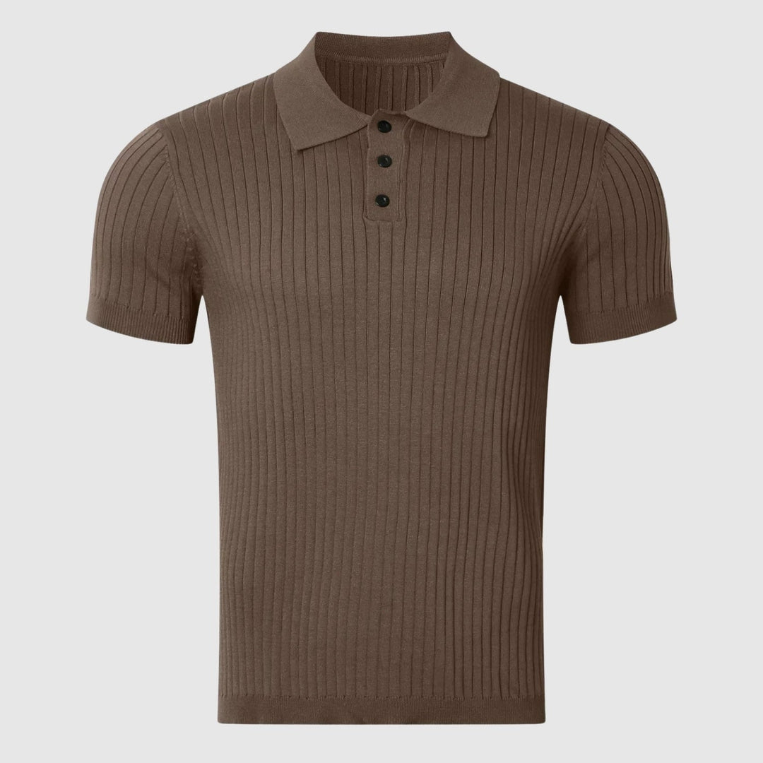 Libuše – Rebrasti polo s gumbnom zankom