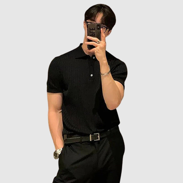 Libuše – Rebrasti polo s gumbnom zankom