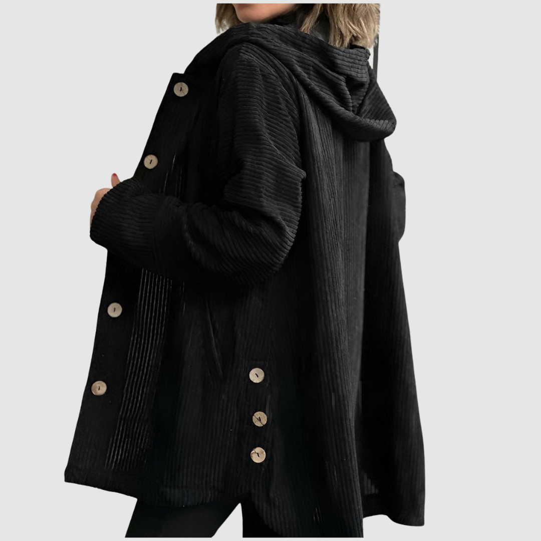 Stella - Udobna baršunasta jakna s kapuljačom