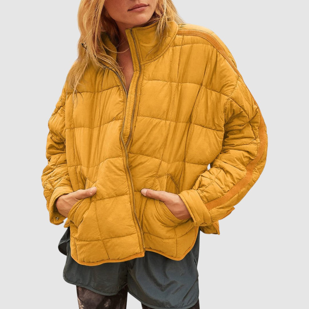 Gabriela - Lagana kompaktna quilted jakna na zatvarač