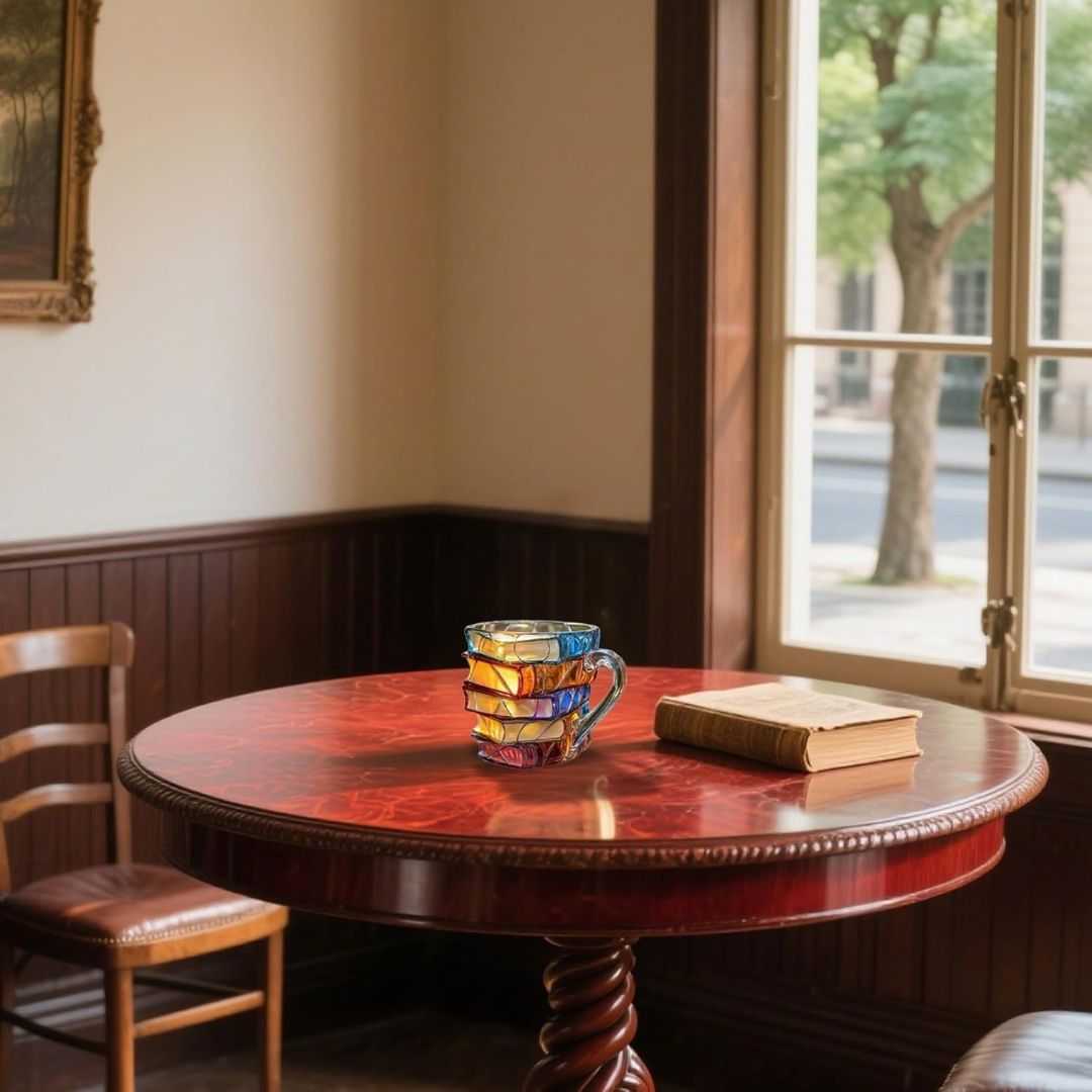 Amélie Ručno Izrađena 3D Šolja u Obliku Knjige za Poklon