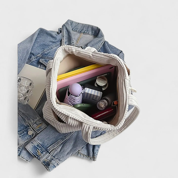 Tilda - Prugasta Torba s Detaljima na Šnuri