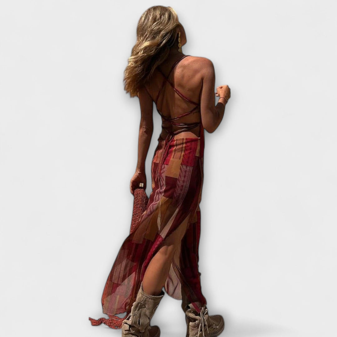 Plačilo - Jedinstvena Midi Haljina s Ovratnikom