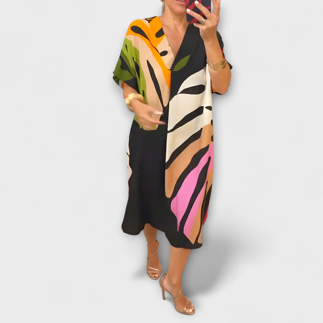 Roos - Ležerne haljine s printom lišća