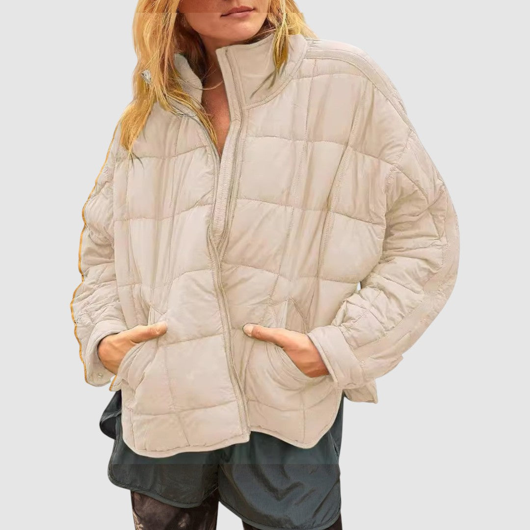 Gabriela - Lagana kompaktna quilted jakna na zatvarač