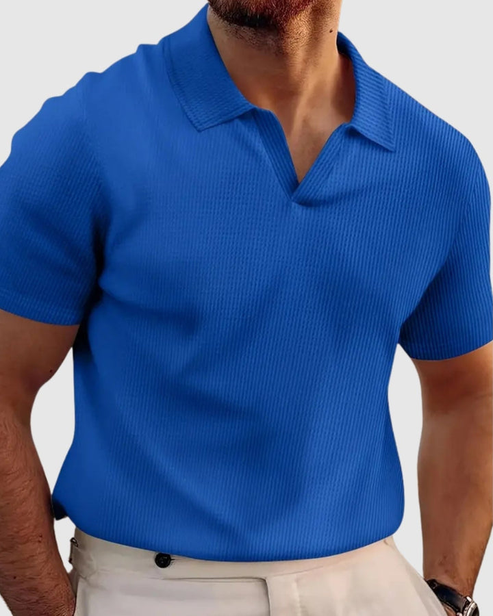 Libuše – Rebrasta majica s V-izrezom