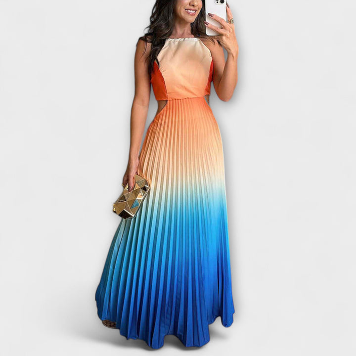 Haven - Stilska Maxi Haljina bez Rukava s Tie-Dye