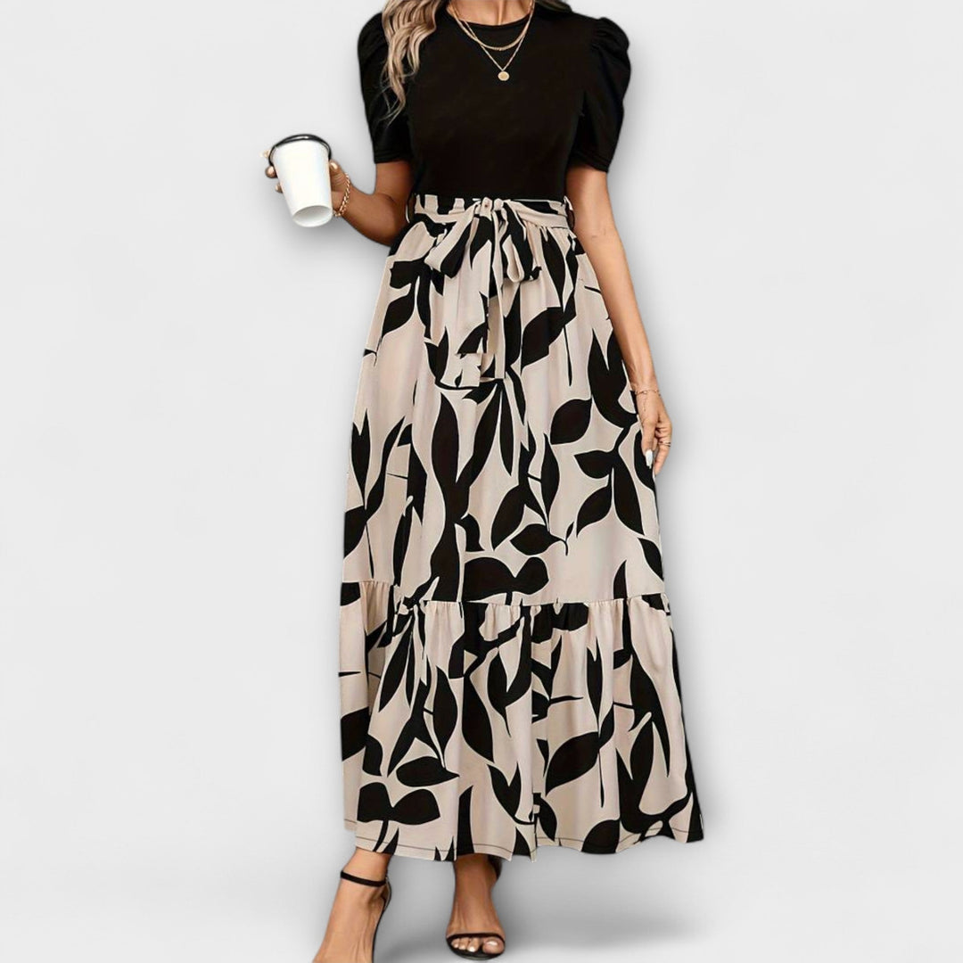 Luna - Ljetne haljine s cvjetnim uzorkom i okruglim izrezom