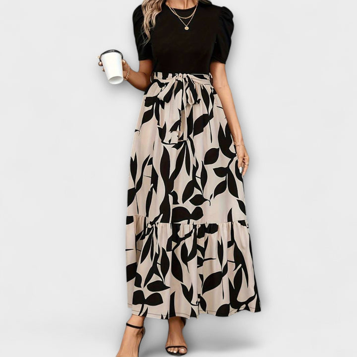 Luna - Ljetne haljine s cvjetnim uzorkom i okruglim izrezom