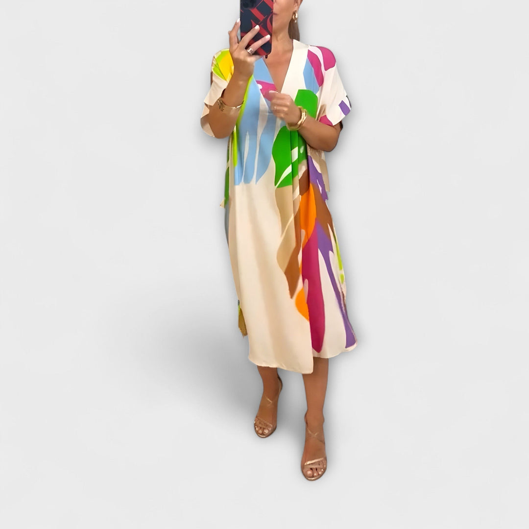 Roos - Ležerne haljine s printom lišća