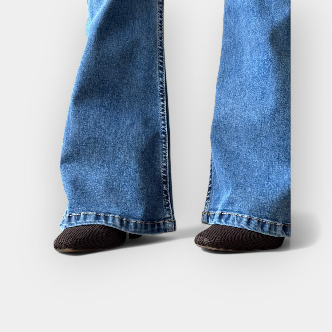 Barbora - Visoke flare traperice