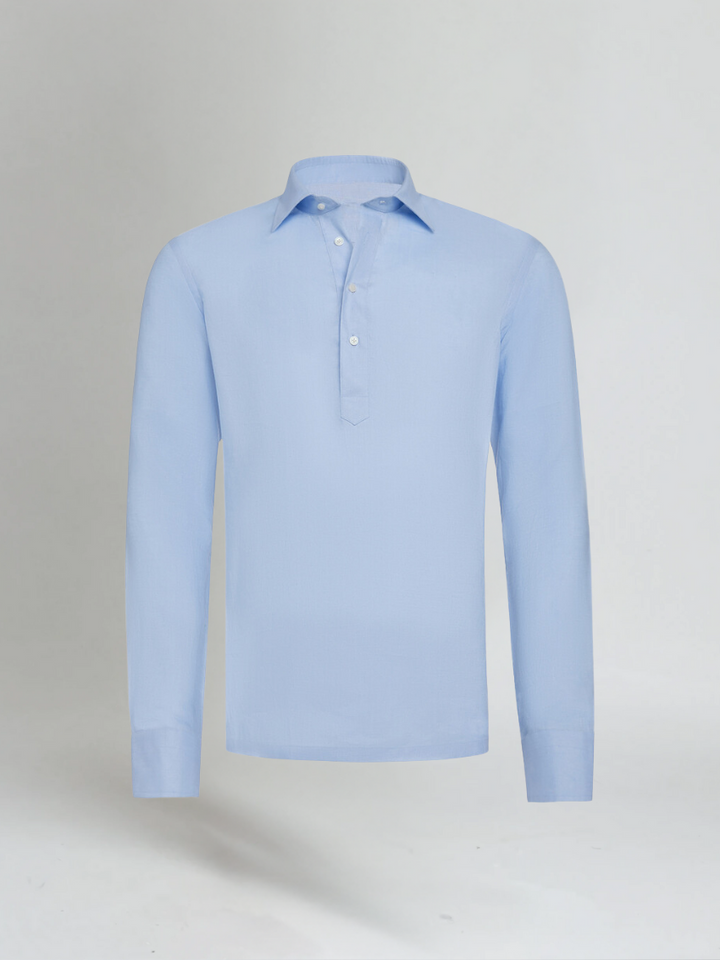 Lanena Pop-over Košulja - Svijetlo Plava