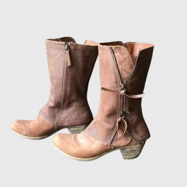 Alma – Vintage čizme do polovice meča