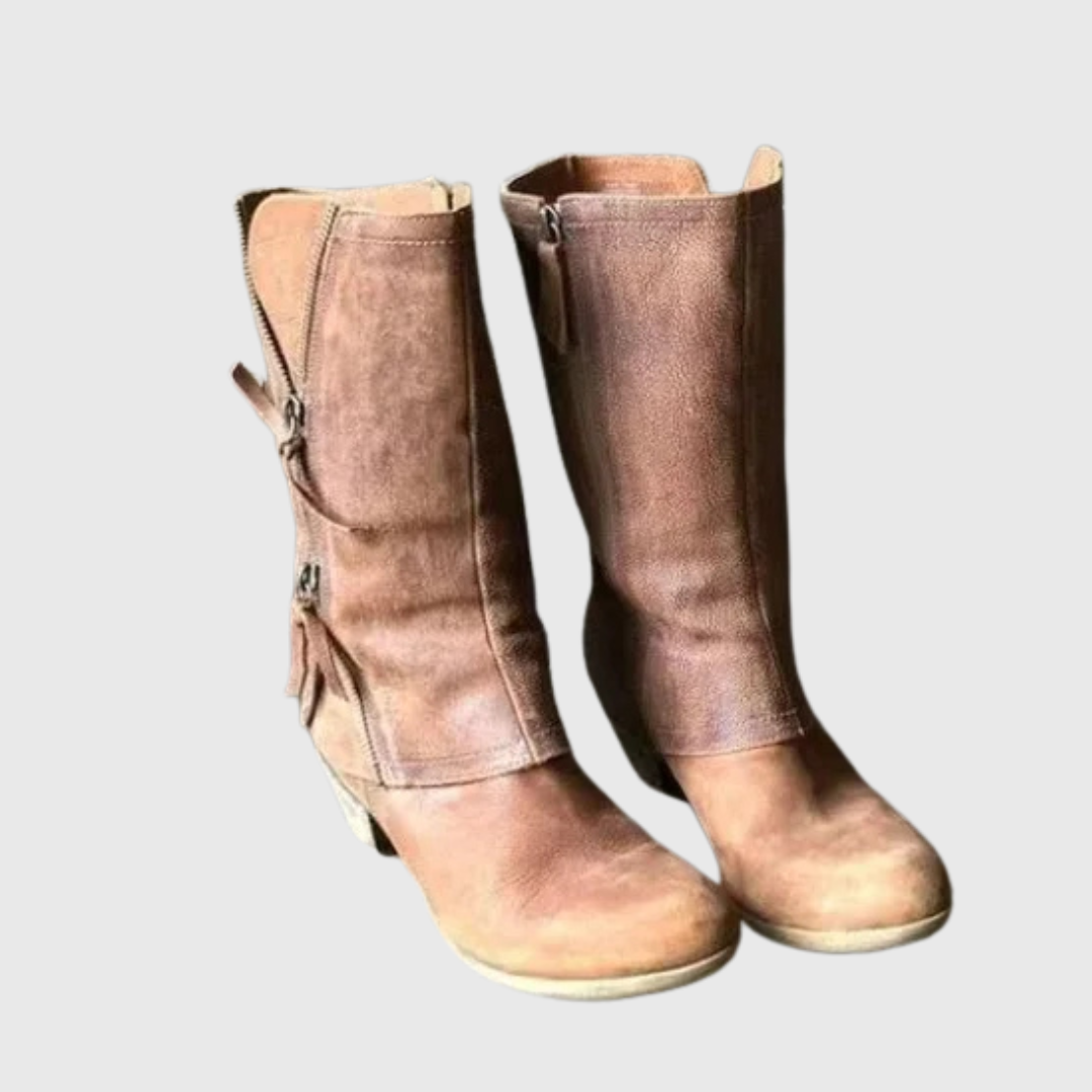 Alma – Vintage čizme do polovice meča