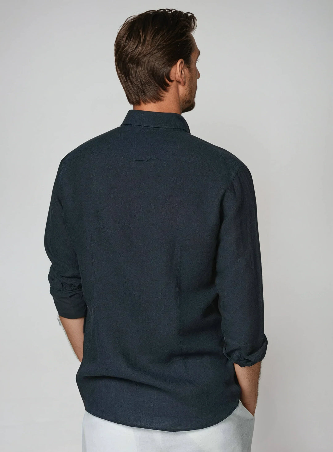 Esencijalna Lanena Srajca - Pomorsko Modra