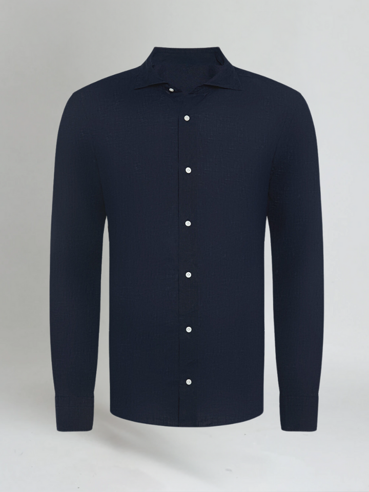 Esencijalna Lanena Srajca - Pomorsko Modra