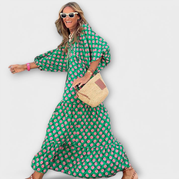 Elegantne geometrijske maxi haljine